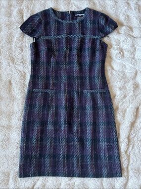 Karl Lagerfeld Paris Sheath Tweed Dress Size 10
